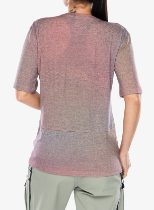 Merino triko dámské Ortovox 185 Merino Patch Print Ts - aop dawn rose