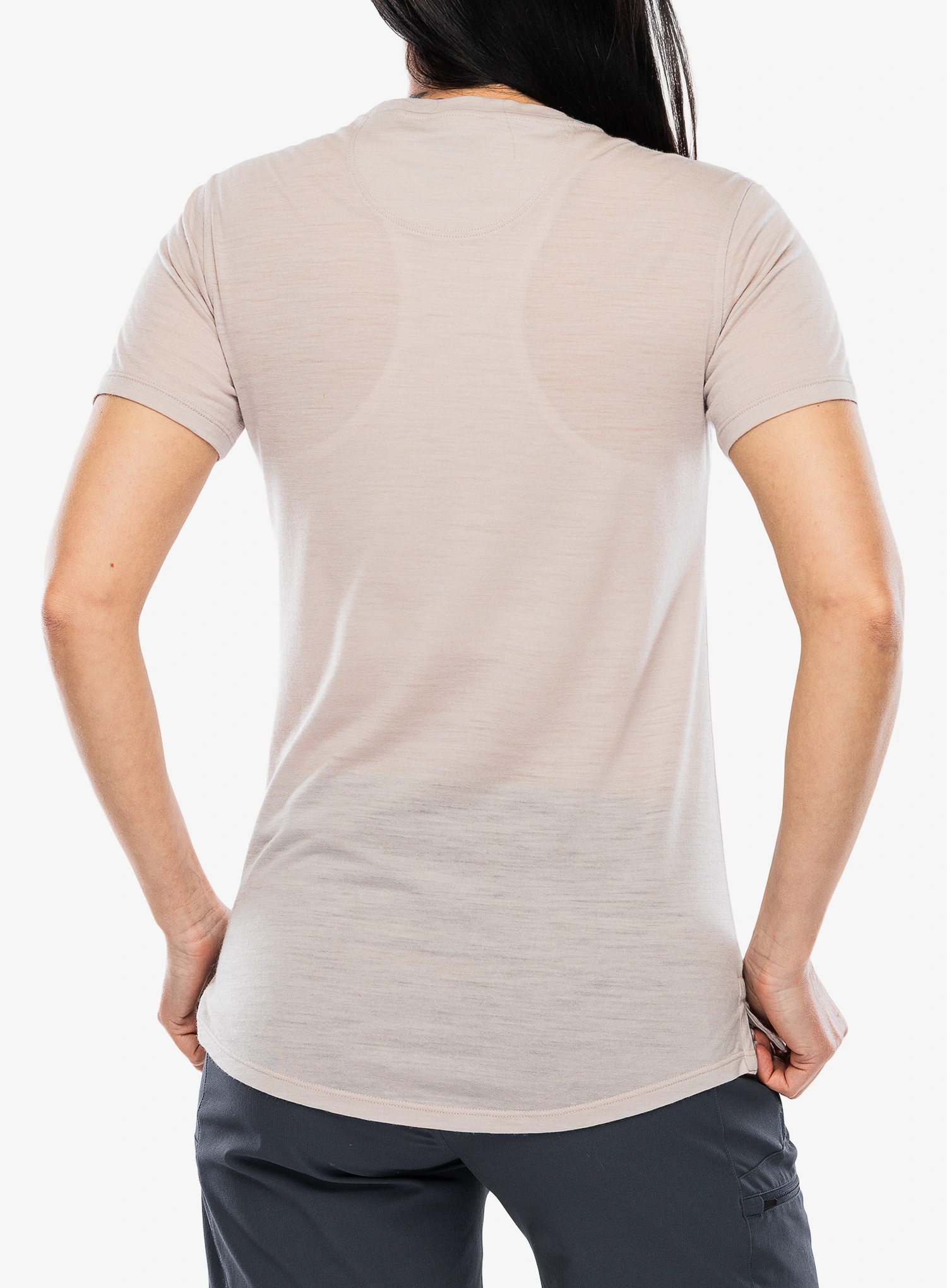 Merino triko dámské Patagonia Cap Cool Merino Graphic Shirt - heritage header/shroom taupe