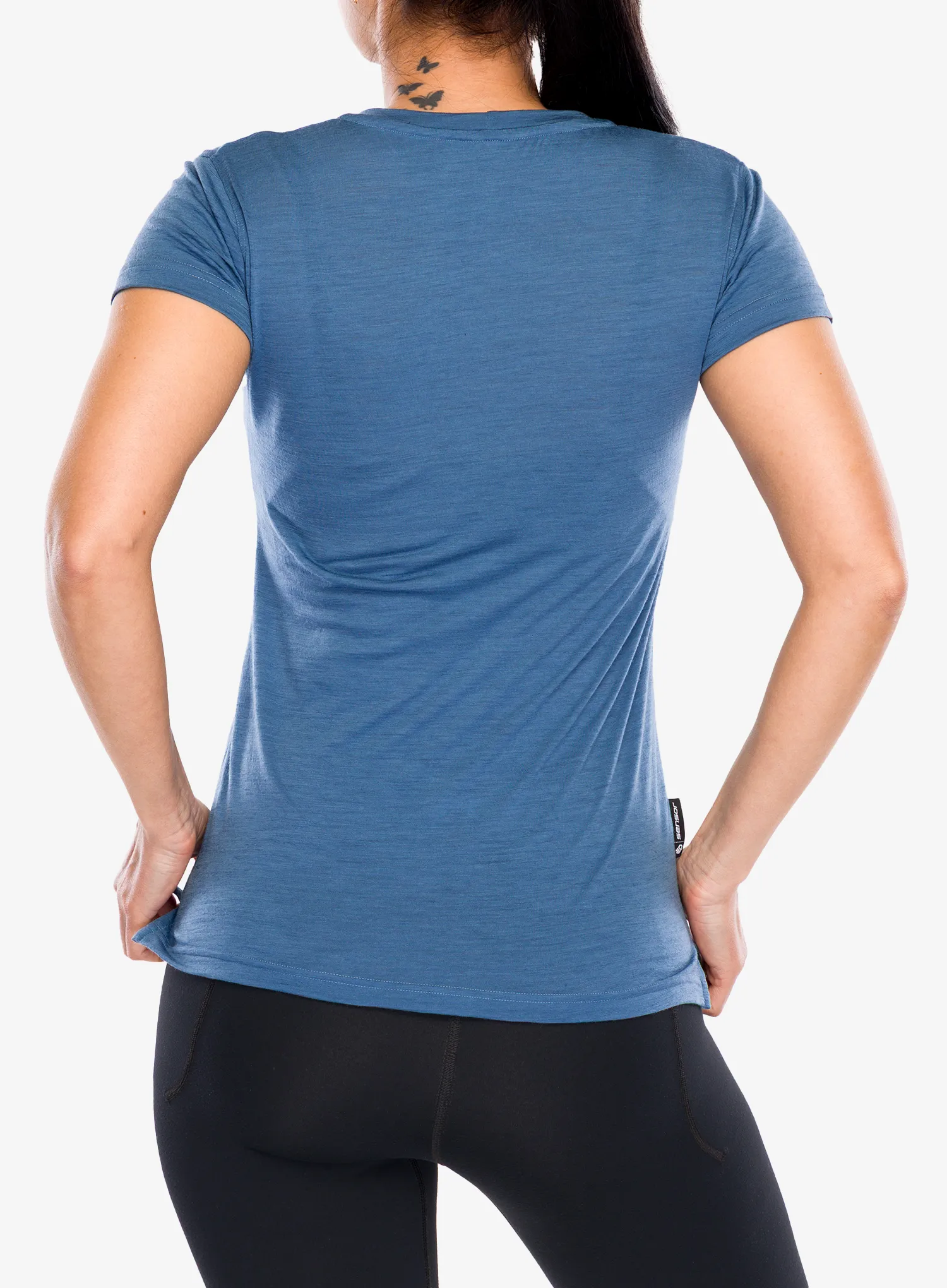 Merino triko dámské Sensor Merino Air Hills SS Tee - riviera blue