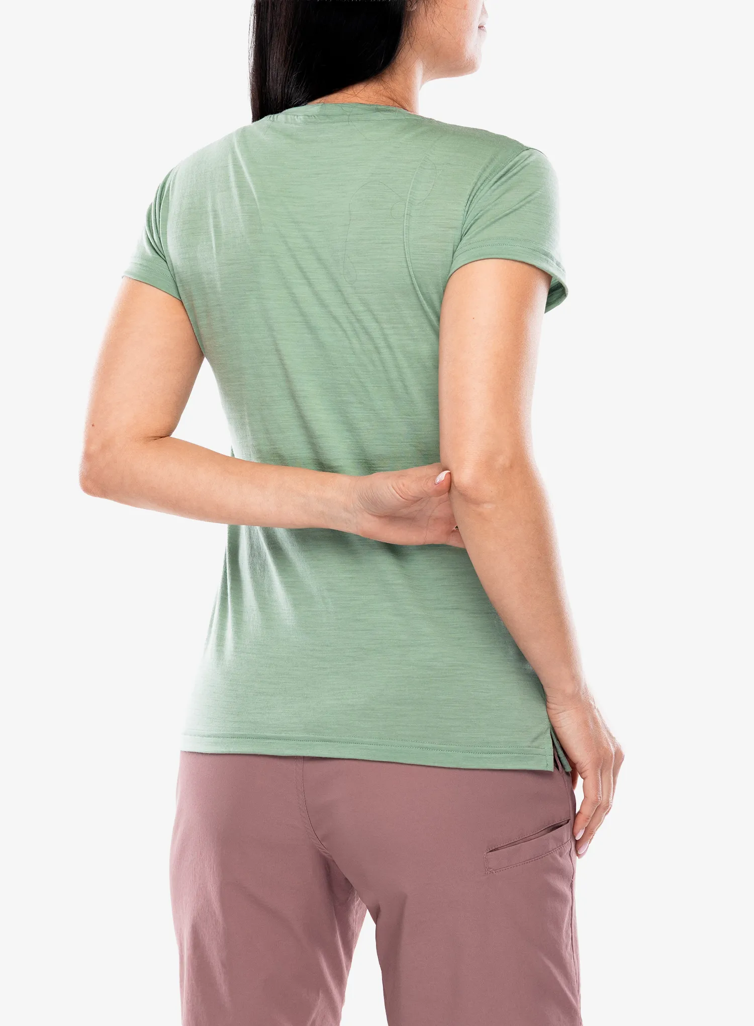 Merino triko dámské Sensor Merino Air Say Yes Tee SS - basil green