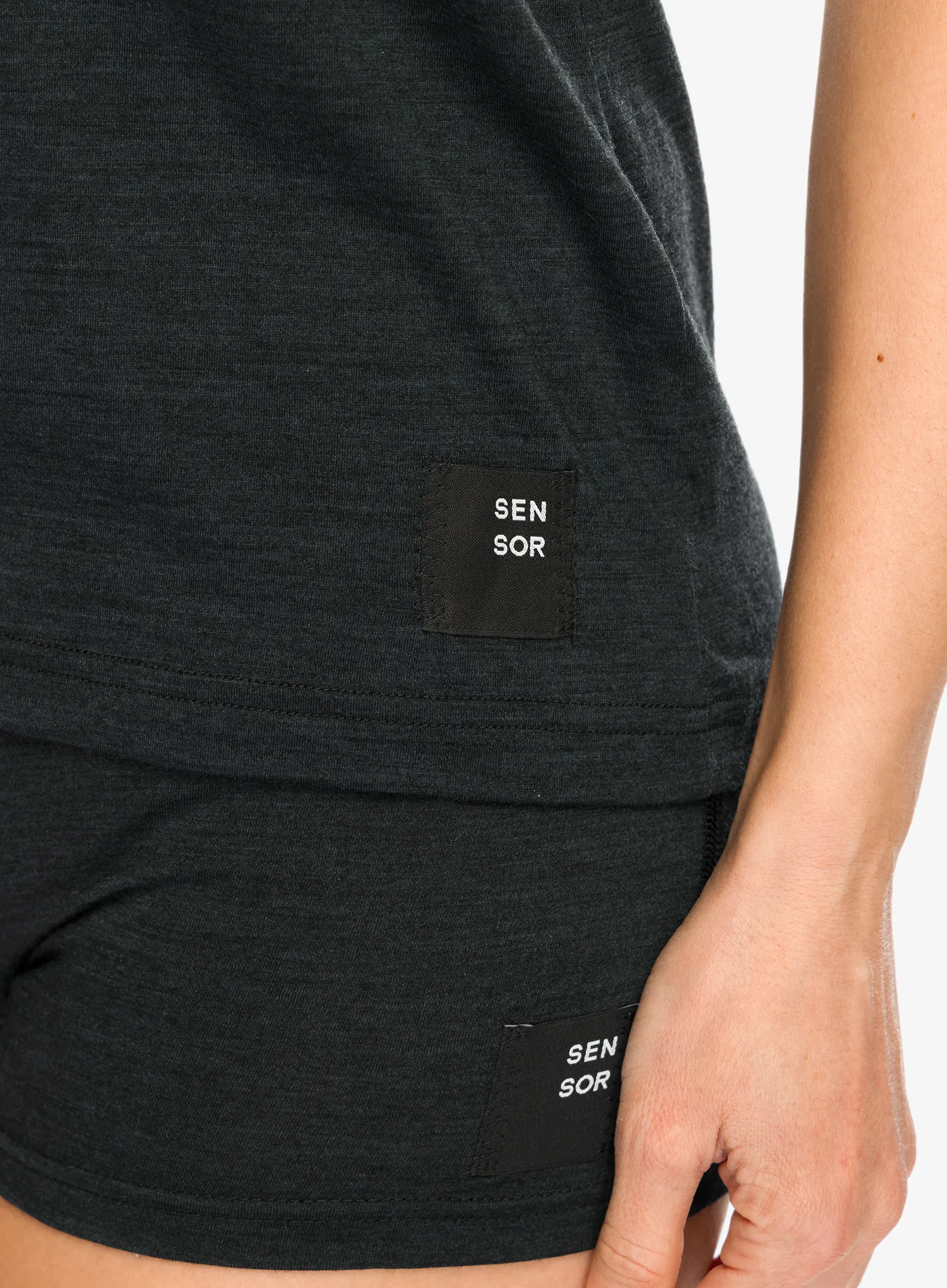 Merino triko dámské Sensor Merino Cordura SS Tee - black