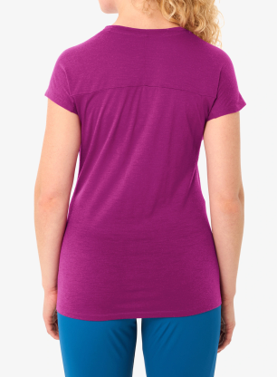 Merino triko dámské Vaude Tekoa Wool T-Shirt - pink orchid
