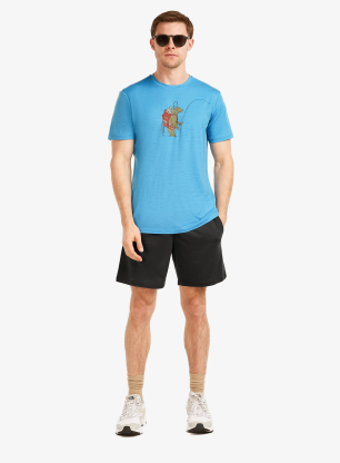 Merino triko Icebreaker Merino 150 Tech Lite SS Tee Bear Catch - arctic