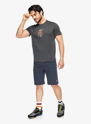 Merino triko Icebreaker Merino 150 Tech Lite SS Tee Bear Catch - obsidian