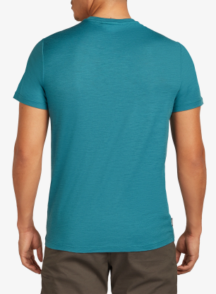Merino triko Icebreaker Merino 150 Tech Lite SS Tee Mountain Pulse - topaz
