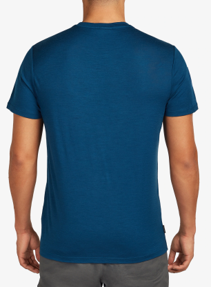 Merino triko Icebreaker Merino 150 Tech Lite SS Tee Snow Day - atlantis