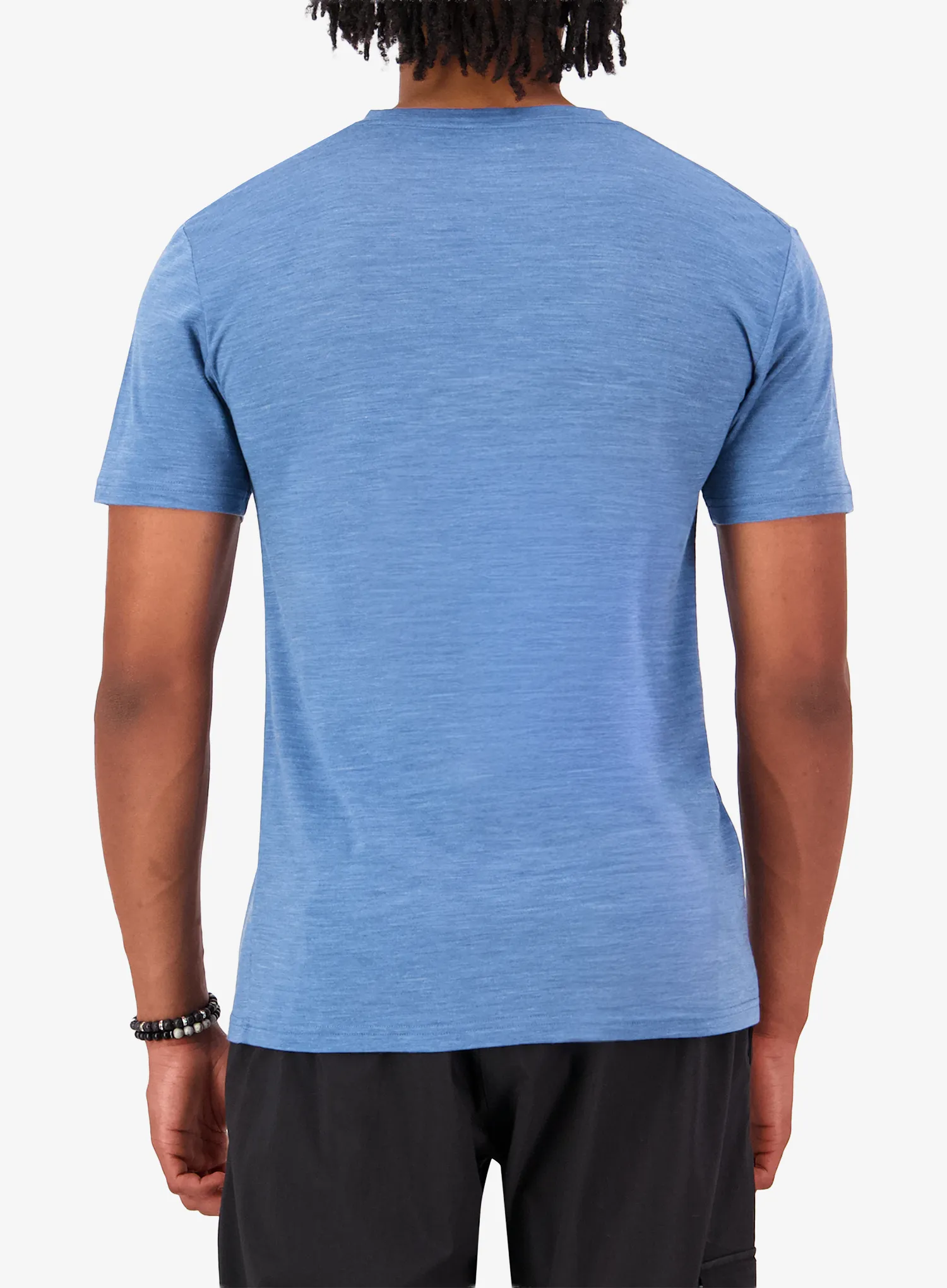 Merino triko Mons Royale Zephyr Merino Tencel T-Shirt - steel blue