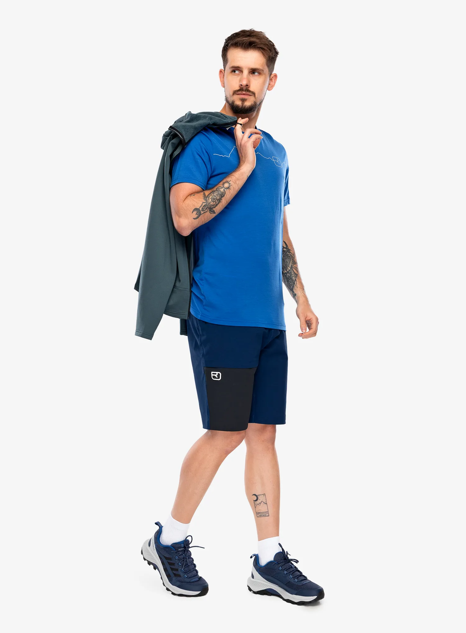 Merino triko Ortovox 150 Cool Mountain TS - blue note