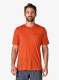 Merino triko Patagonia Cap Cool Merino Graphic Shirt - heritage header/coal orange