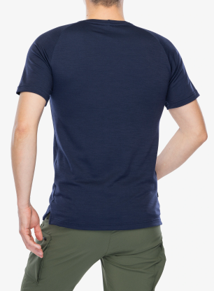 Merino triko Sensor Merino Blend Moon SS Tee - deep blue