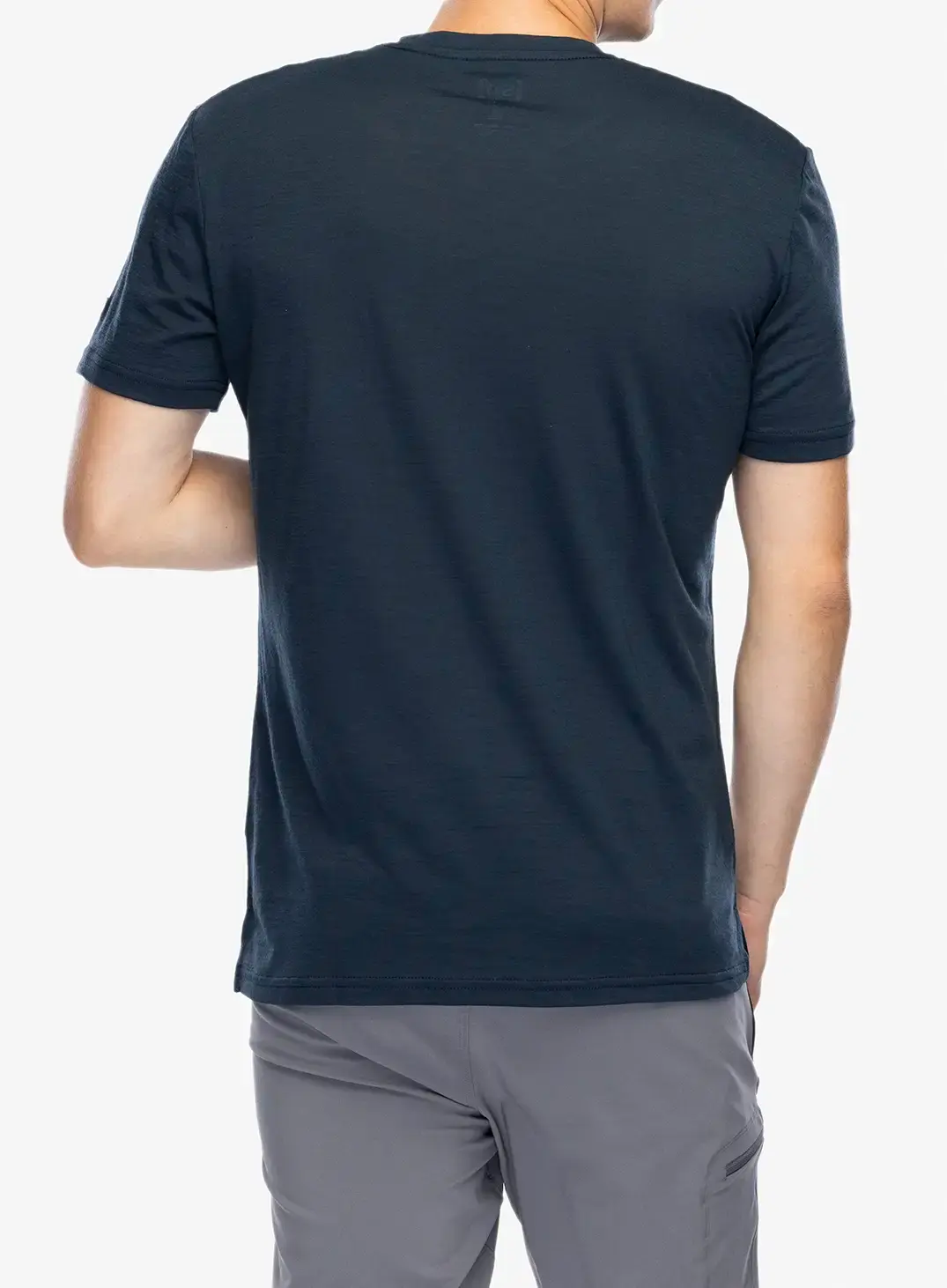 Merino triko Super.natural Carabineri Tee - blueberry/vapor grey