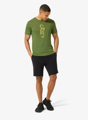 Merino triko Super.natural Carabineri Tee - shive/dried tobacco