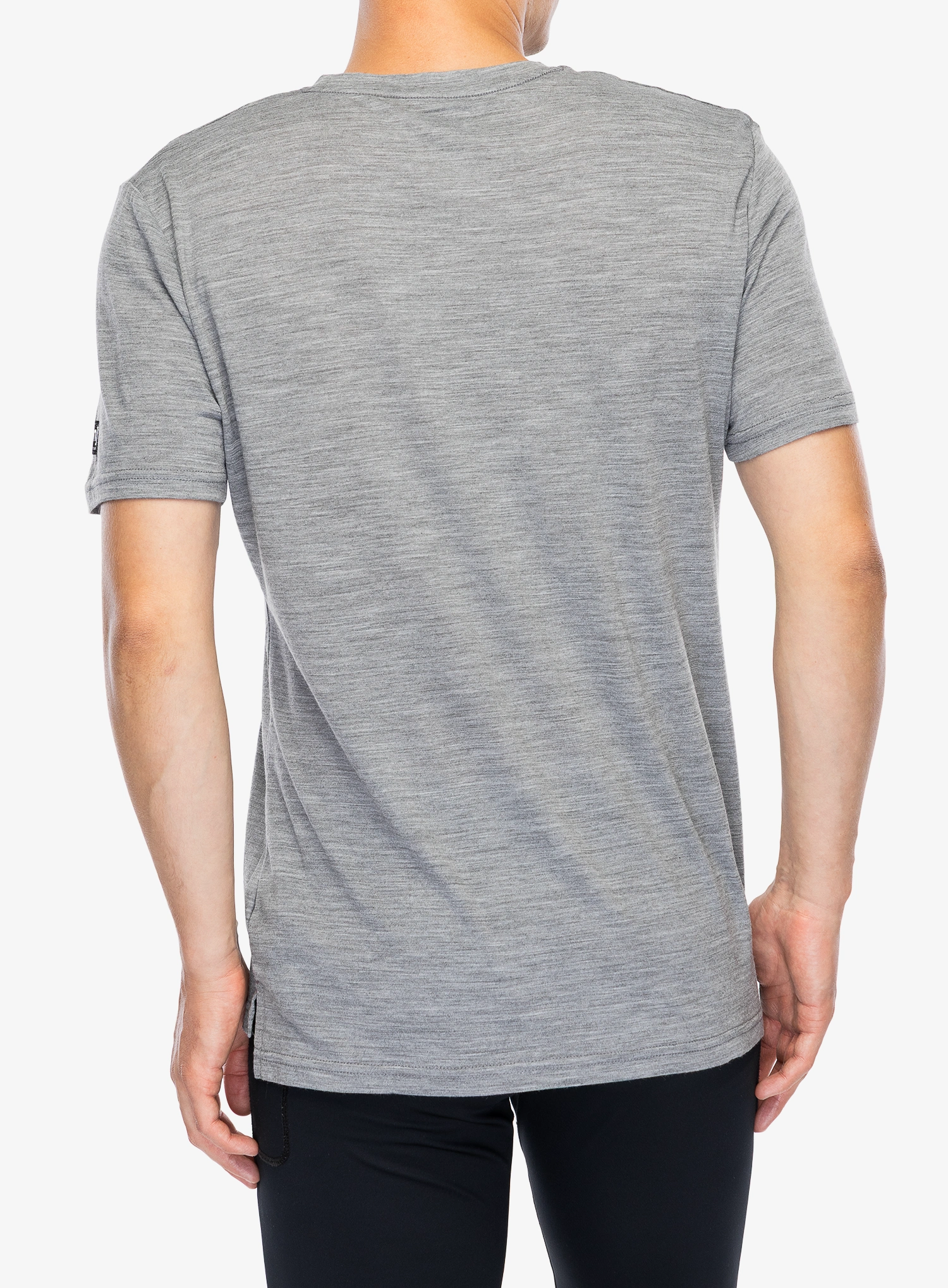 Merino triko Super.natural Carski Tee - cashmere grey melange/various