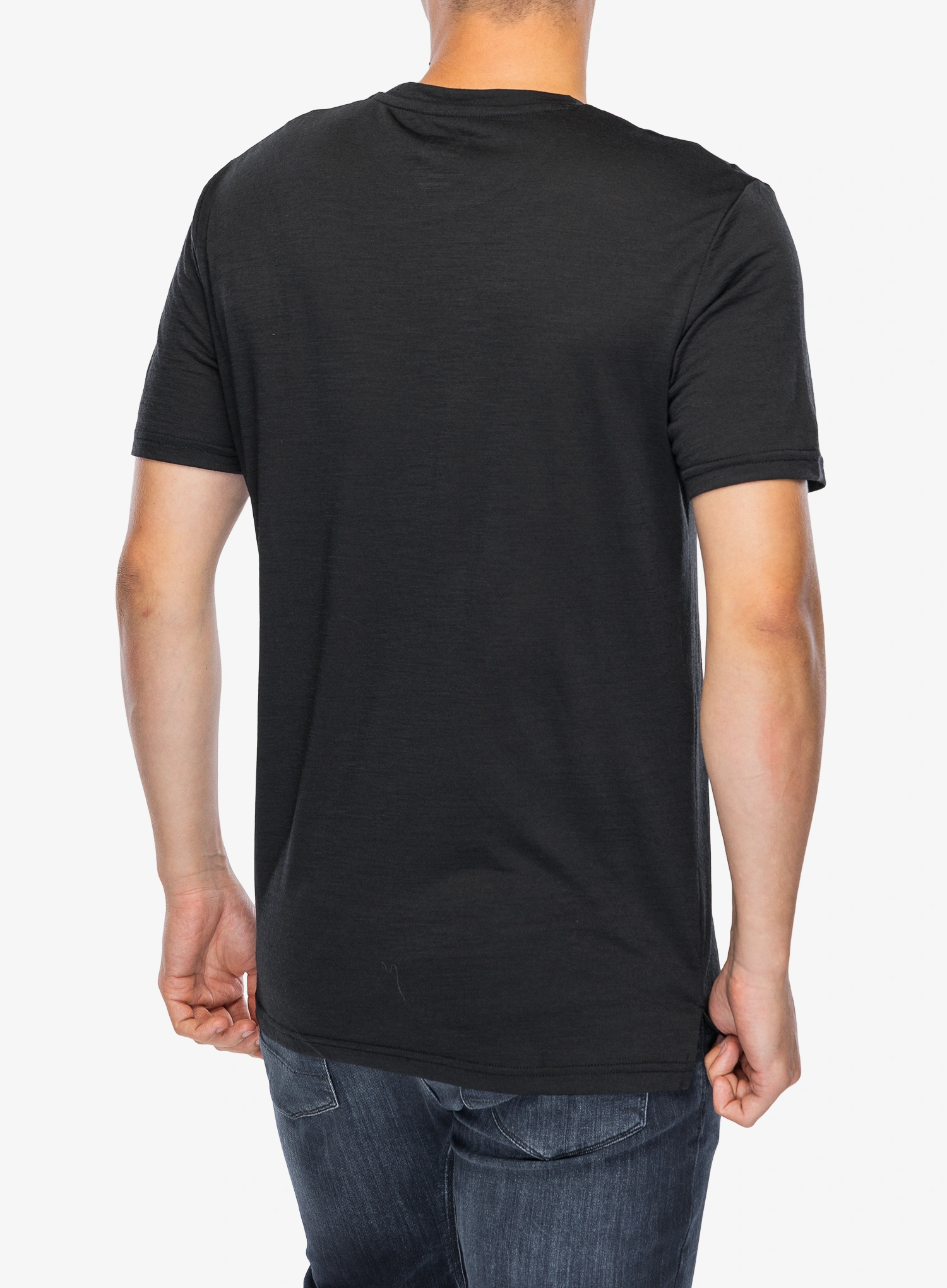 Merino triko Super.natural Hiking Tee - jet black/vapor grey