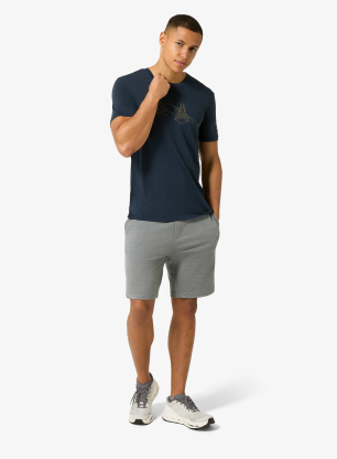 Merino triko Super.natural Kanulines Tee - blueberry/dried tobacco