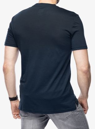 Merino triko Super.natural Landi Tee - blueberry/vapor grey