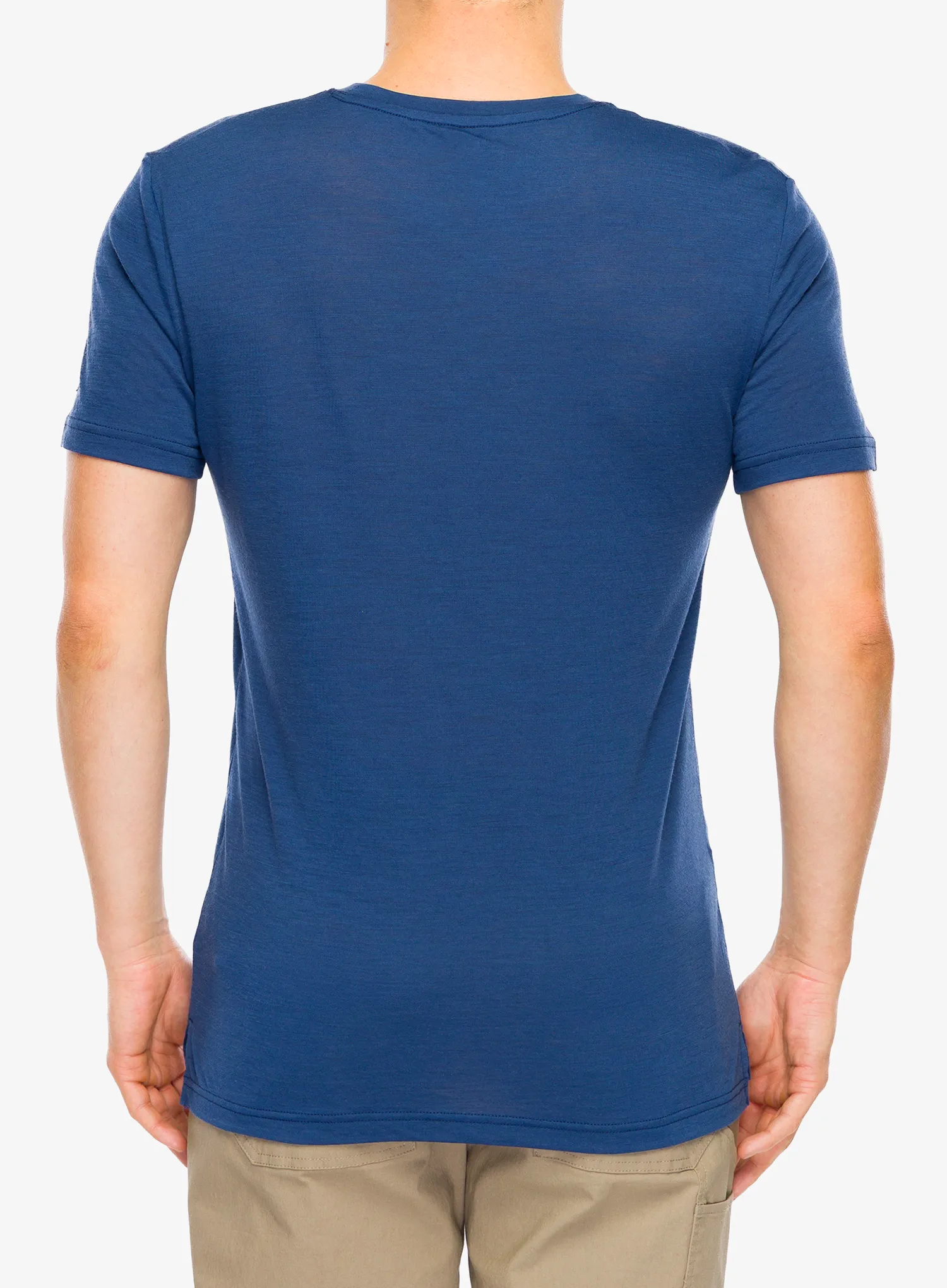 Merino triko Super.natural Tri Tee - ocean blue/feather grey