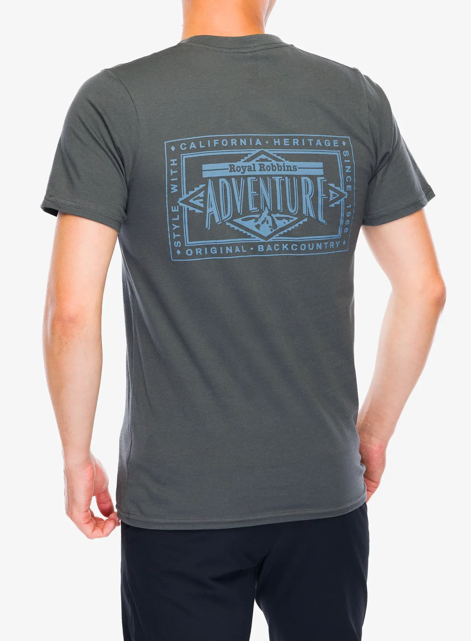 Pánské tričko Royal Robbins Adventure Tee SS - charcoal