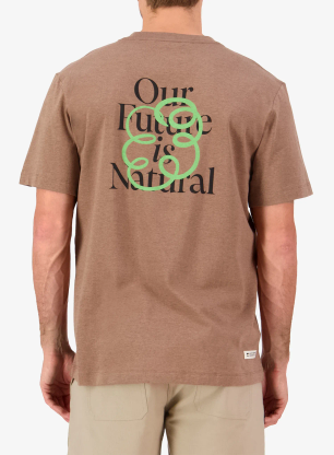 Tričko Mons Royale Yonder Merino Organic Cotton T-Shirt - mocha
