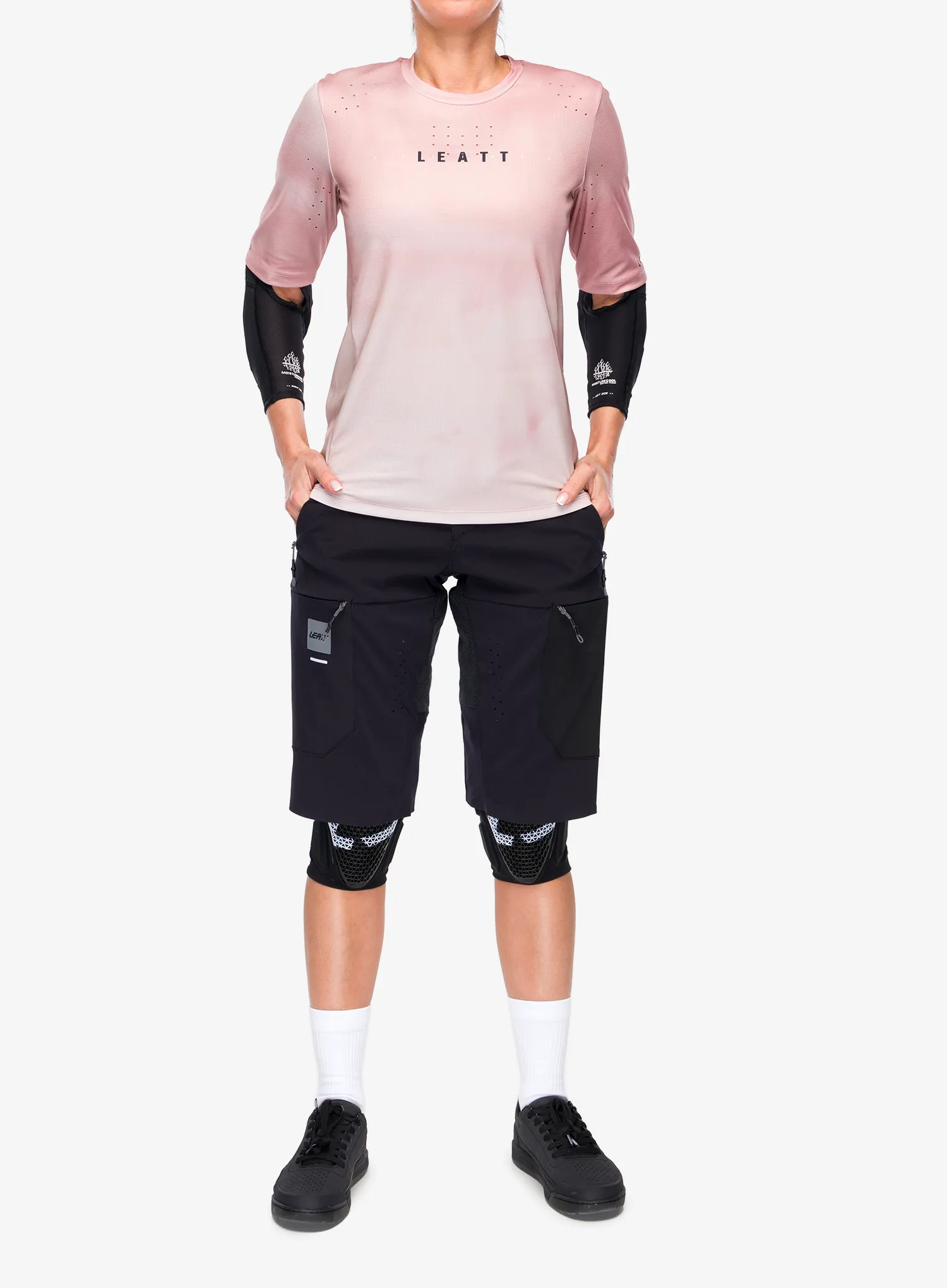 Cyklo triko dámské Leatt Jersey MTB Gravity 4.0 - dusty pink