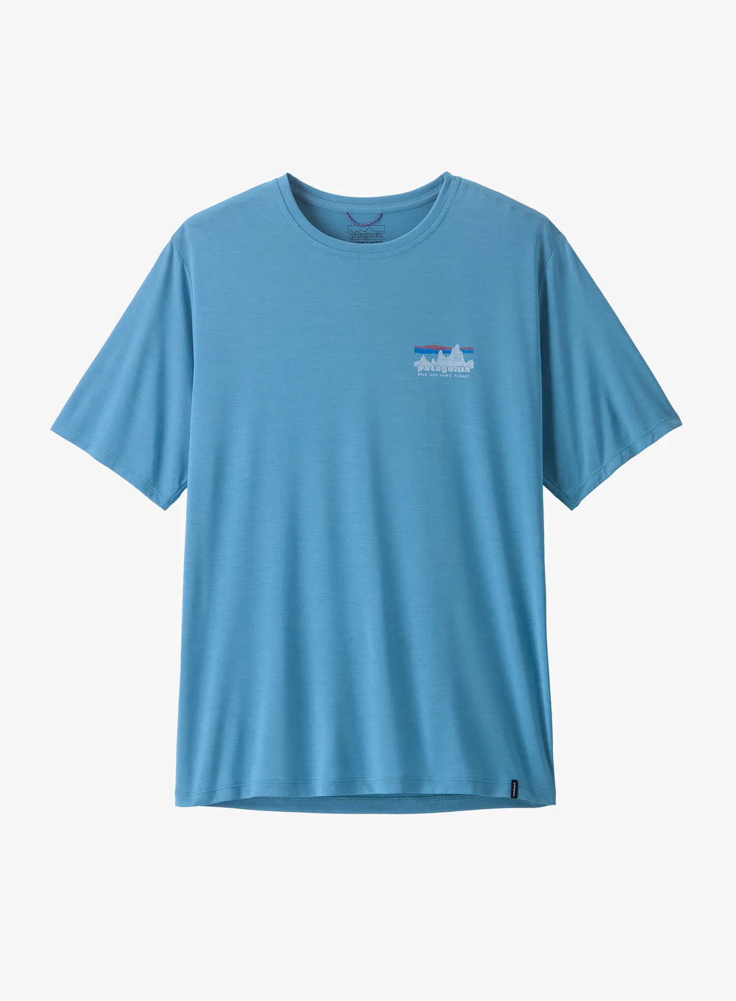 Tričko Patagonia Cap Cool Daily Shirt 73 Skyline - shore blue/l.shore blue x-dye