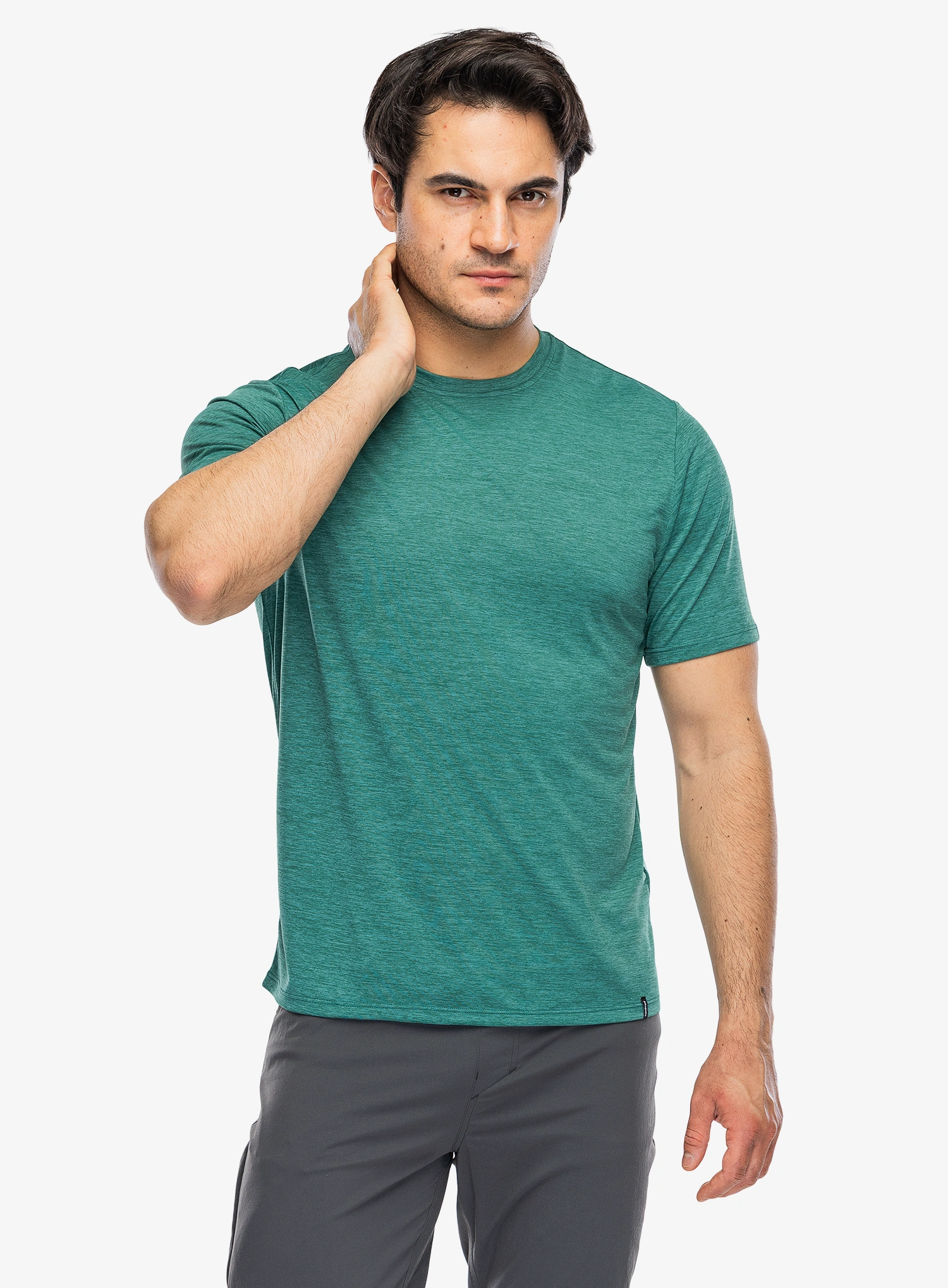 Tričko Patagonia Cap Cool Daily Shirt - green/light gem green x-dye