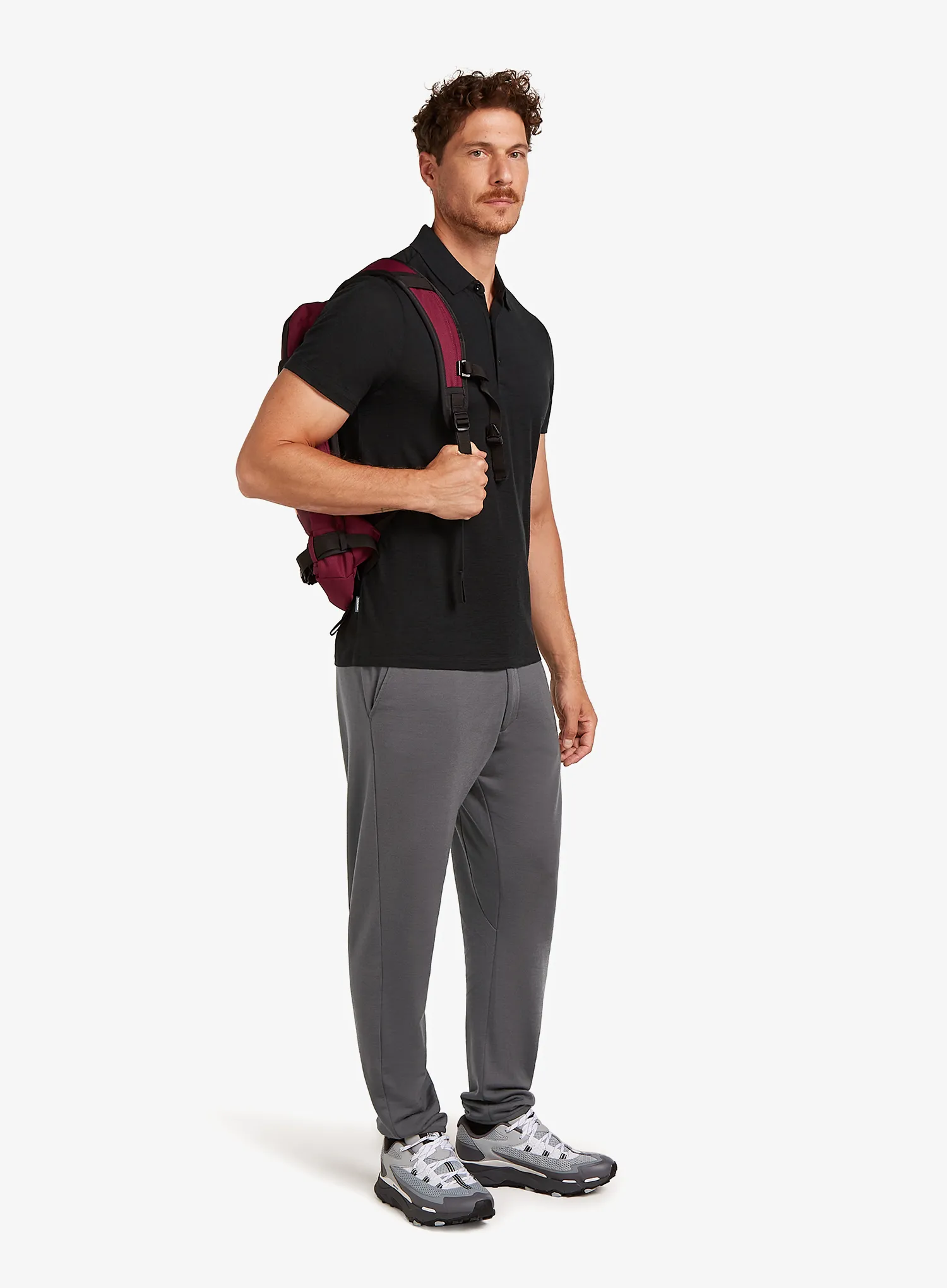 Polokošile Icebreaker Merino 150 Tech Lite III SS Polo - black
