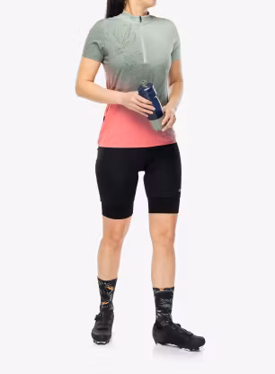 Dámské cyklistické triko CMP Talya T-Shirt - pistacchio/coral
