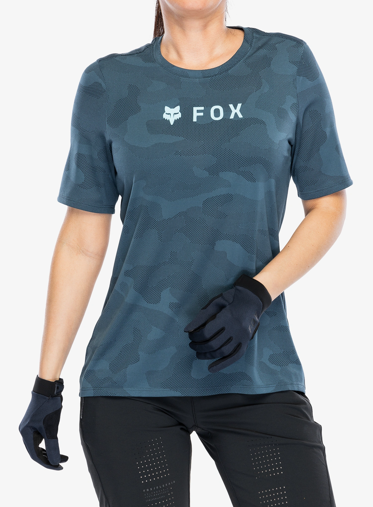 Dámské cyklistické triko Fox Ranger Tru Dri SS Jersey - dark vintage