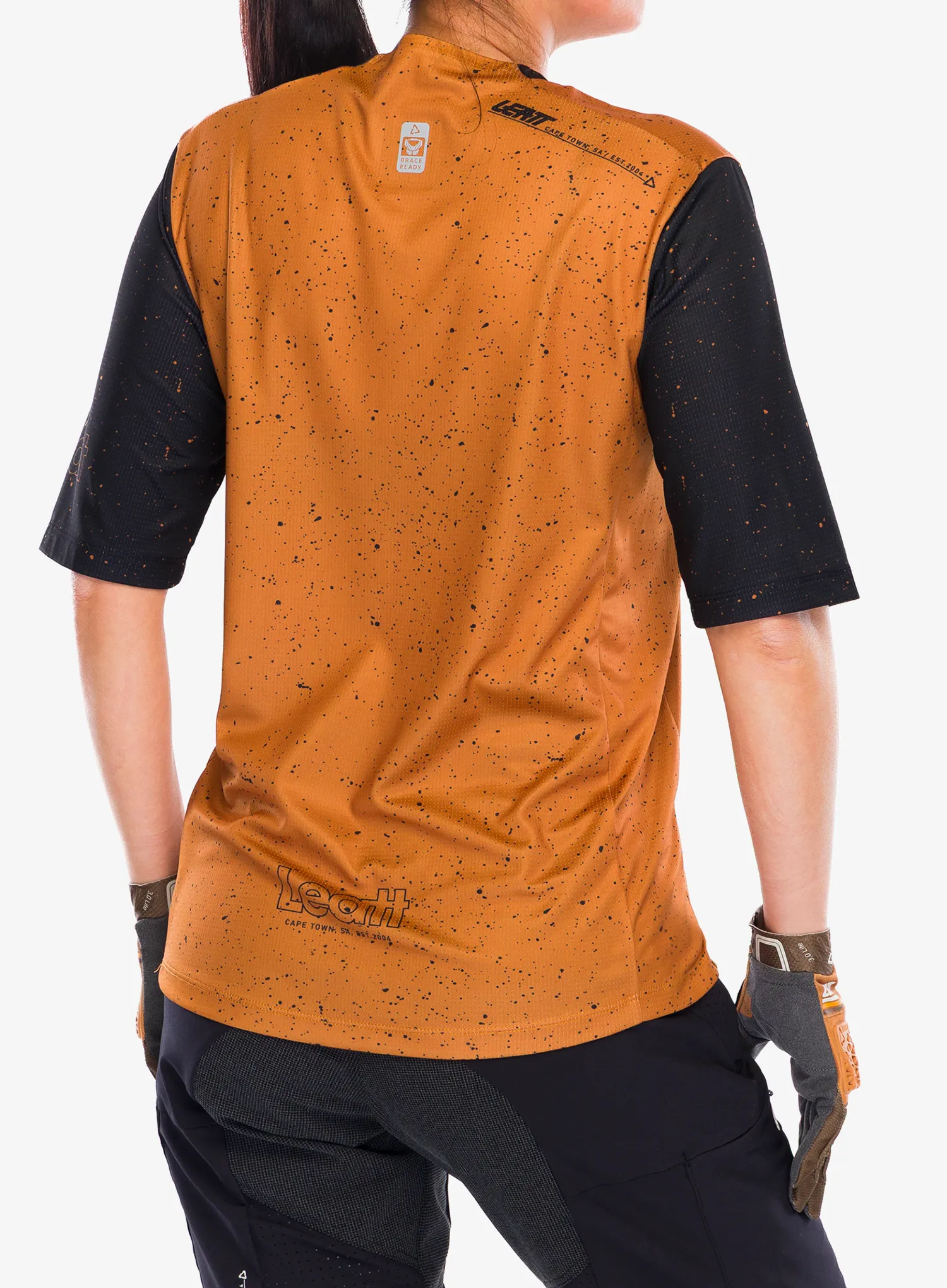 Dámské cyklistické triko Leatt Jersey MTB Enduro 3.0 - rust/rust