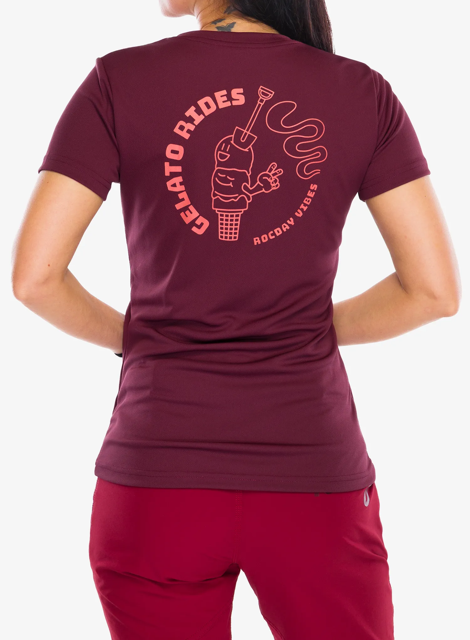 Dámské cyklistické triko Rocday Gelato Short Sleeve - red