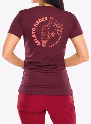 Dámské cyklistické triko Rocday Gelato Short Sleeve - red