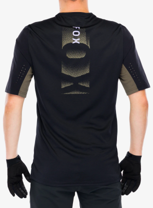 Cyklistické triko Fox Defend SS Jersey Park - black/black