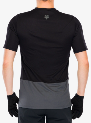 Cyklistické triko Fox Ranger SS Jersey Wordmark - black