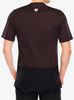 Cyklistické triko Fox Ranger SS Jersey Wordmark - cocoa