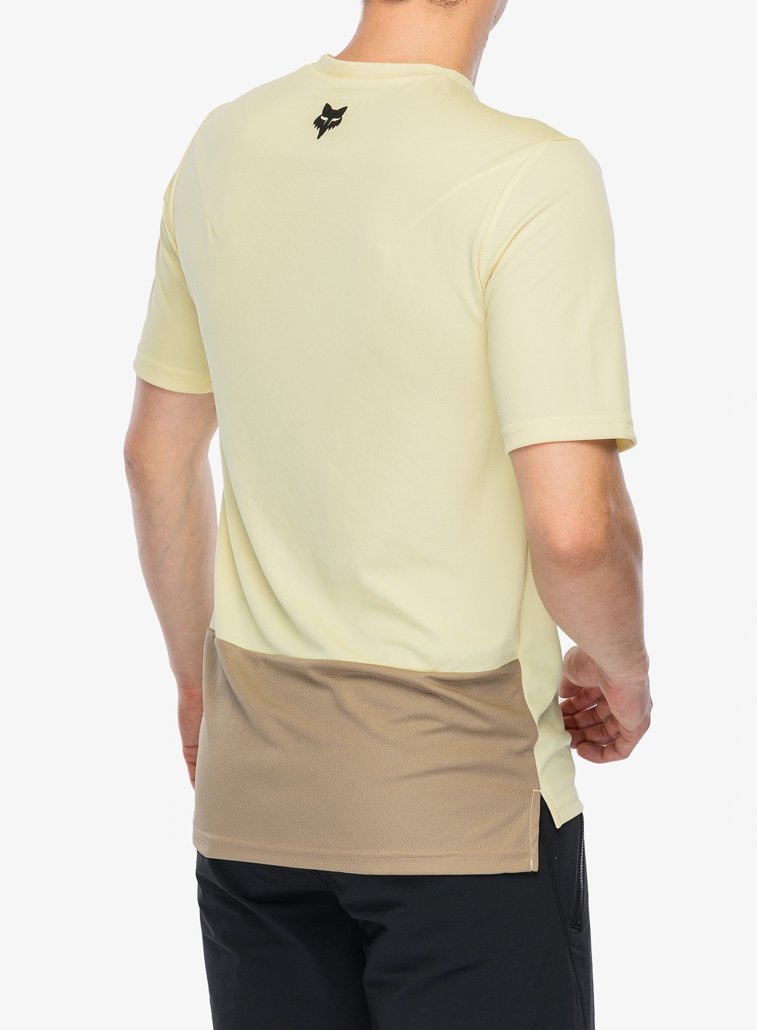 Cyklistické triko Fox Ranger SS Jersey Wordmark - lemonade