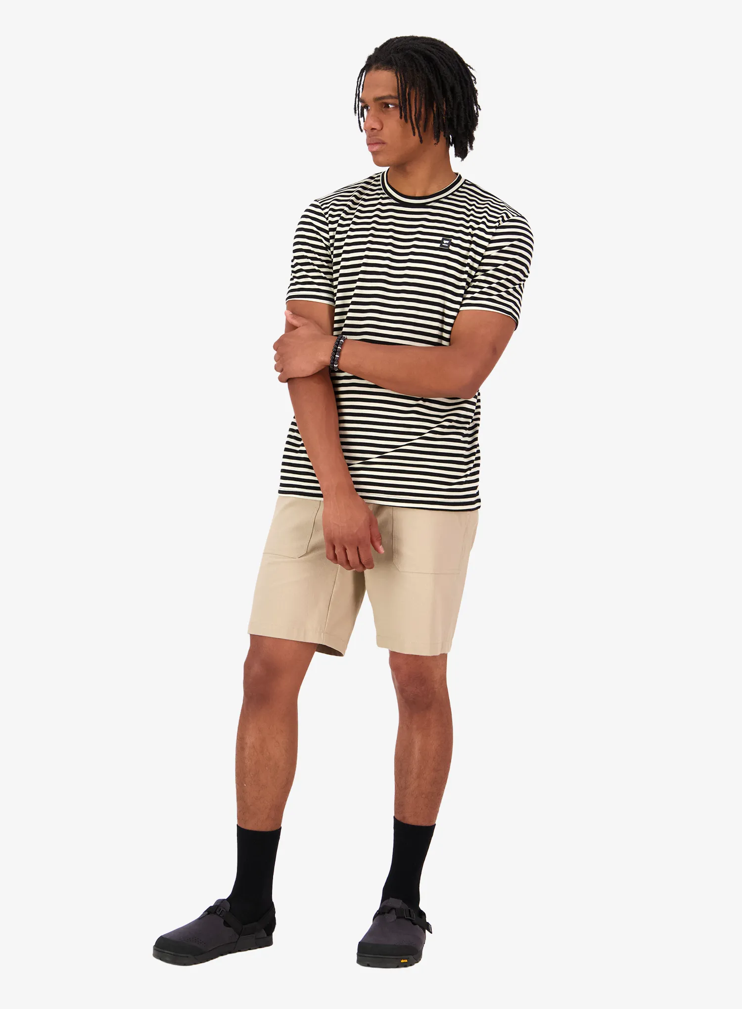 Cyklistické triko Mons Royale Icon Merino T-Shirt - mr stripe