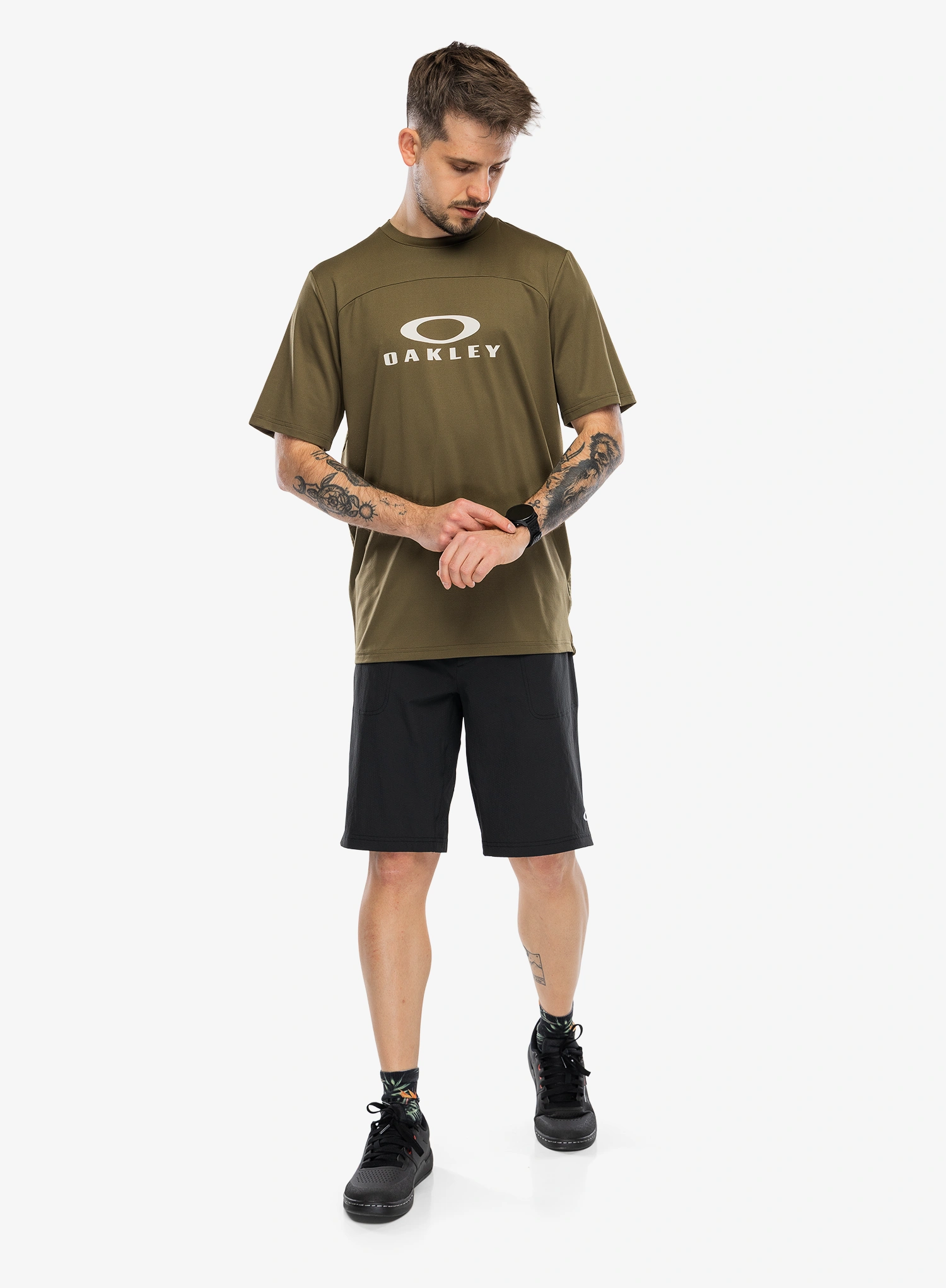 Cyklistické triko Oakley Free Ride Rc SS Jersey - army green