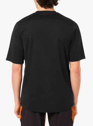 Cyklistické triko Oakley Free Ride SS Jersey - black/white