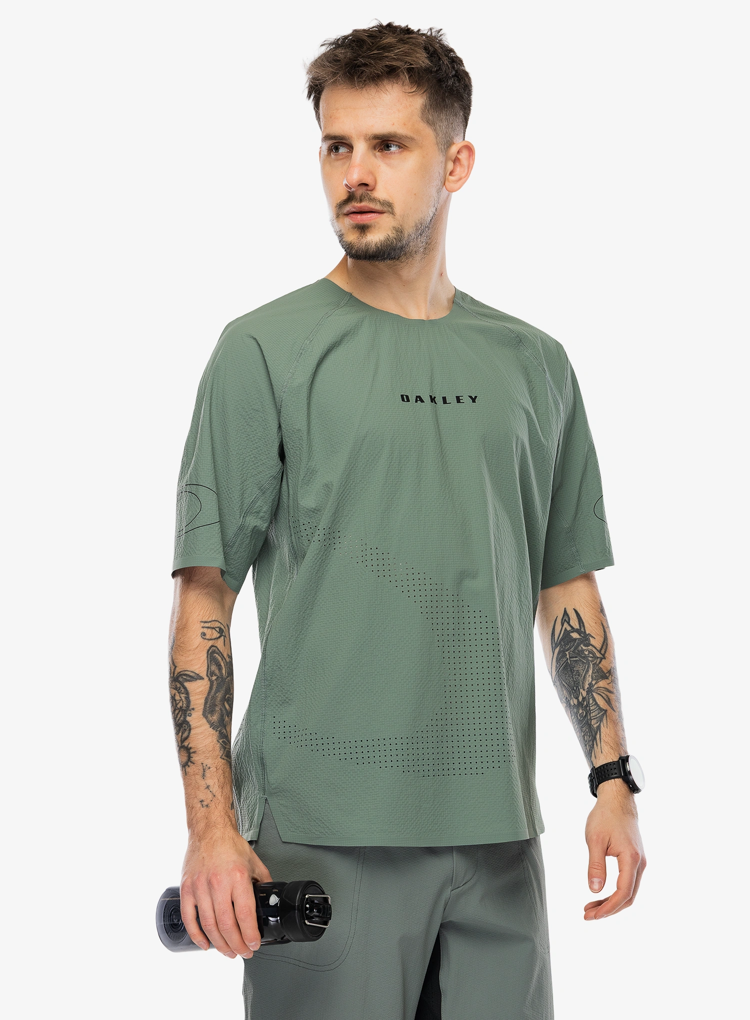 Cyklistické triko Oakley Seeker Whip SS Jersey - aviator green