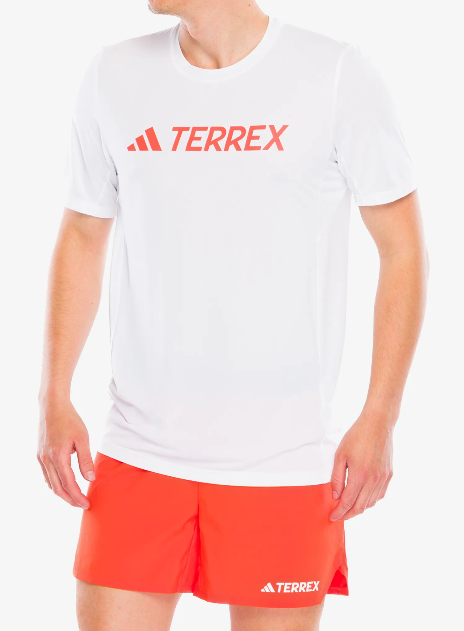 Rychleschnoucí triko adidas TERREX Multi Logo Tech Tee - white
