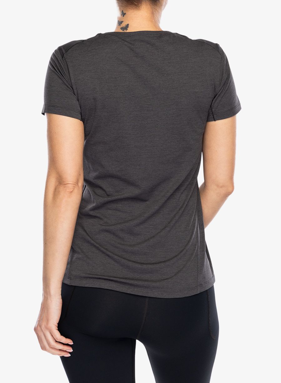 Dámské rychleschnoucí triko Arcteryx Taema Crew Neck SS - black heather
