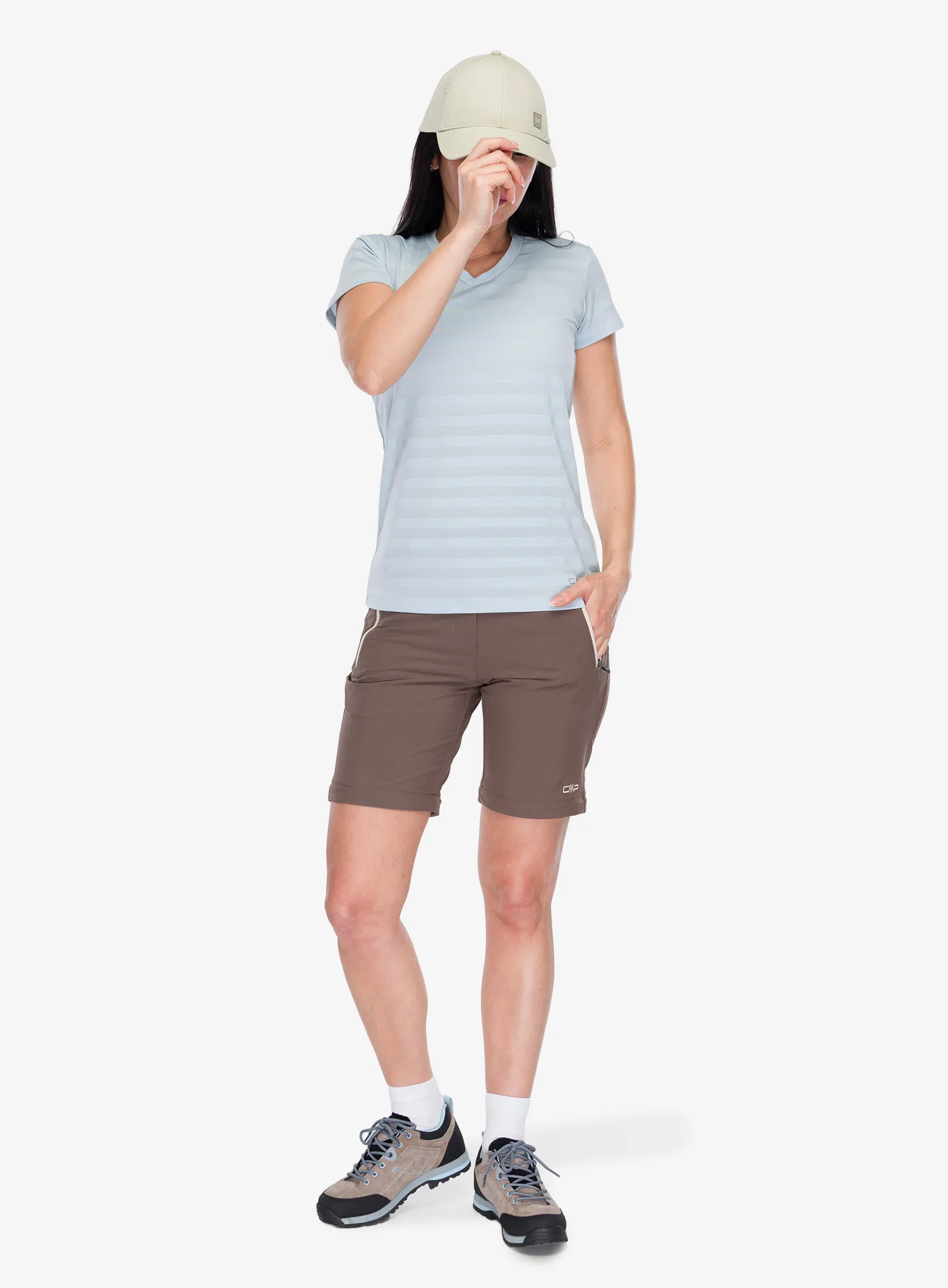 Dámské rychleschnoucí triko CMP Velora T-Shirt - sky blue