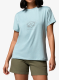 Dámské rychleschnoucí triko Columbia Parsons Point S/S Graphic Tee - m.light heather/splattered