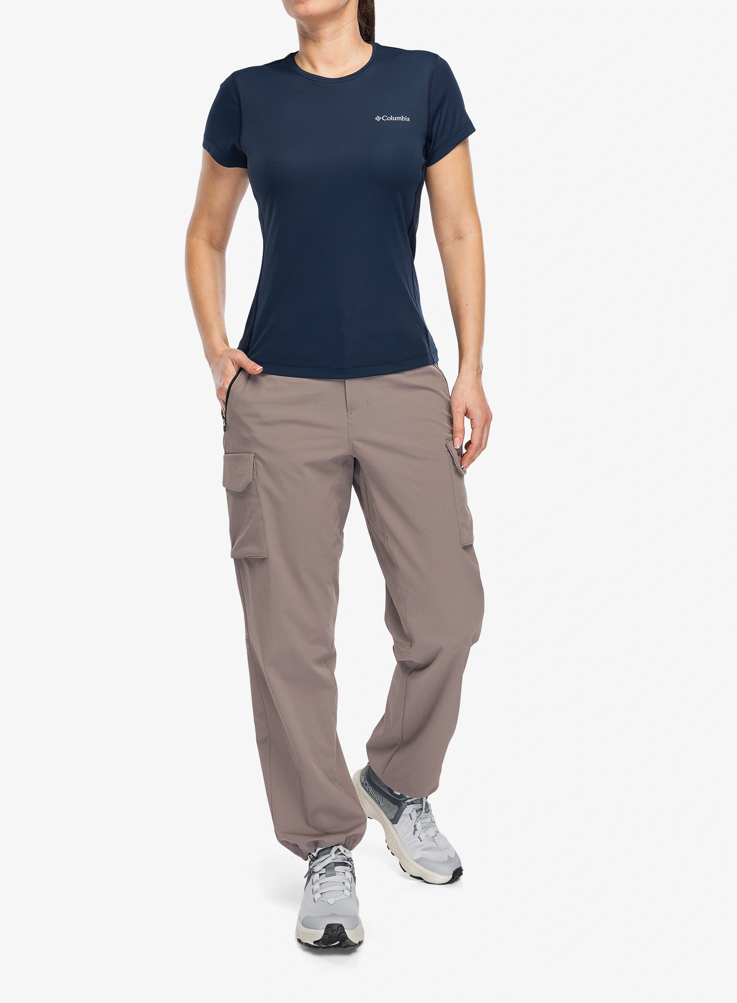 Dámské rychleschnoucí triko Columbia Zero Rules Light S/S Crew - collegiate navy