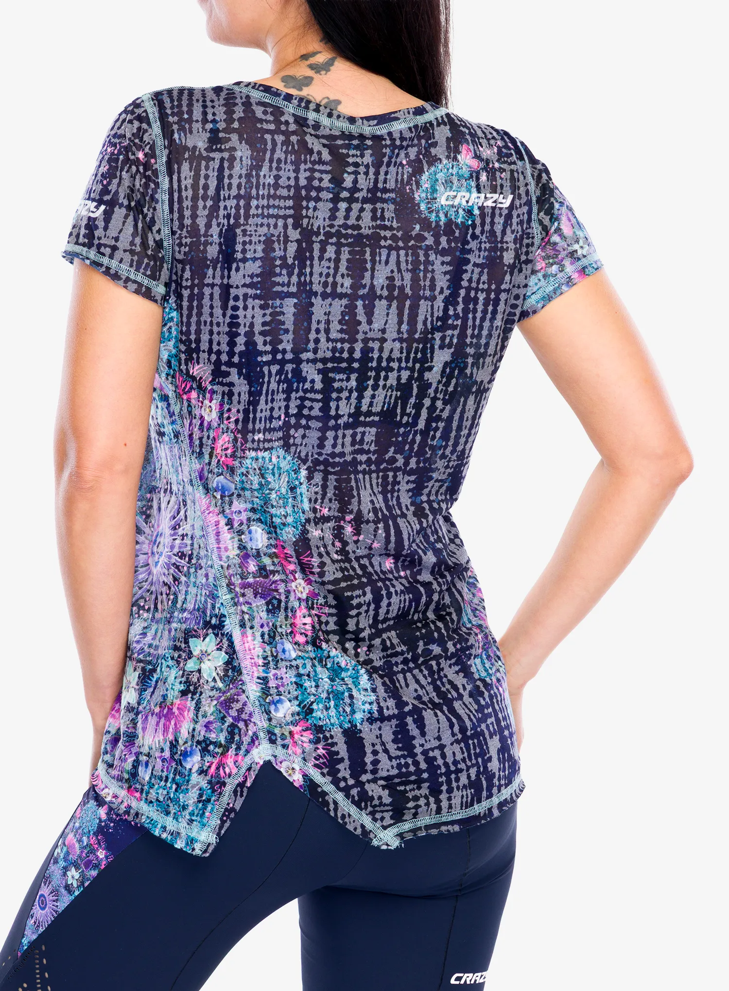 Dámské rychleschnoucí triko Crazy Shirt Aloha - mandala