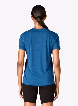 Dámské rychleschnoucí triko Patagonia Cap Cool Ultra Shirt - aqua/light aqua blue x-dye