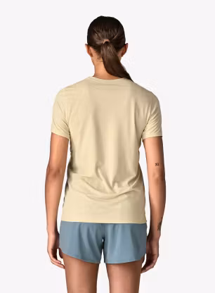 Dámské rychleschnoucí triko Patagonia Cap Cool Ultra Shirt - pumice/dyno white x-dye