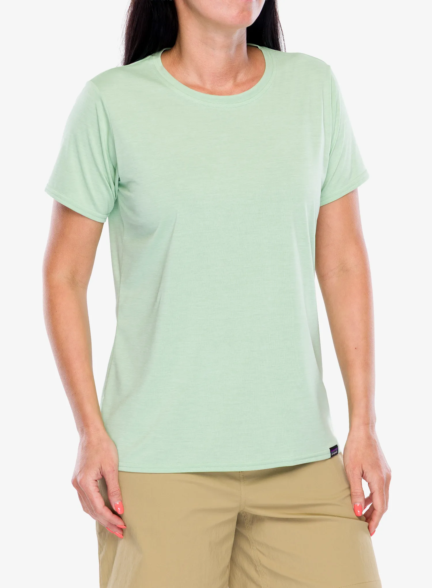 Dámské rychleschnoucí triko Patagonia Capilene Cool Daily Shirt - rinsed green/dark rinsed gre