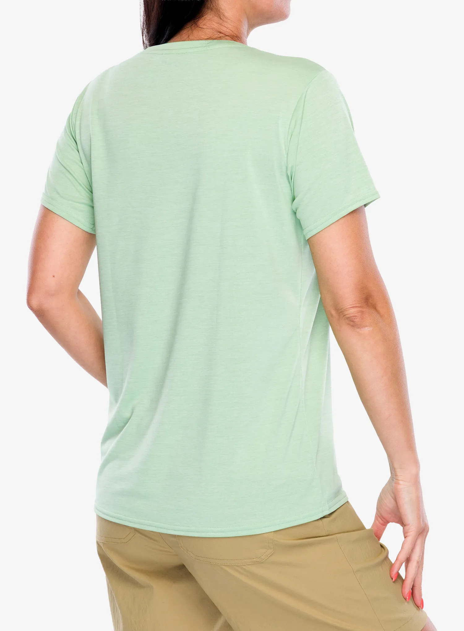 Dámské rychleschnoucí triko Patagonia Capilene Cool Daily Shirt - rinsed green/dark rinsed gre